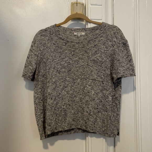 Madewell Pocket Tee Sweater in Grey - Picture 4 of 7